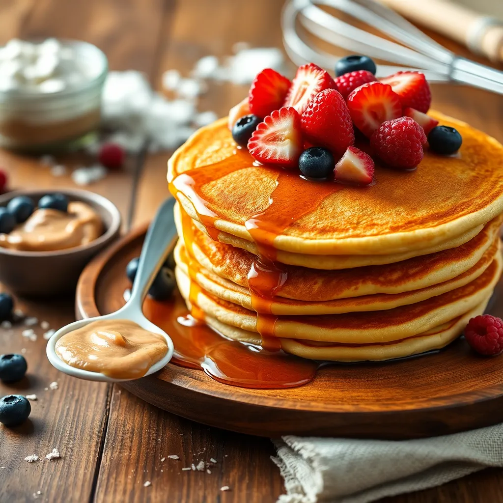 pancake recipe without baking powder and eggs - Pancake Recipe Step Image