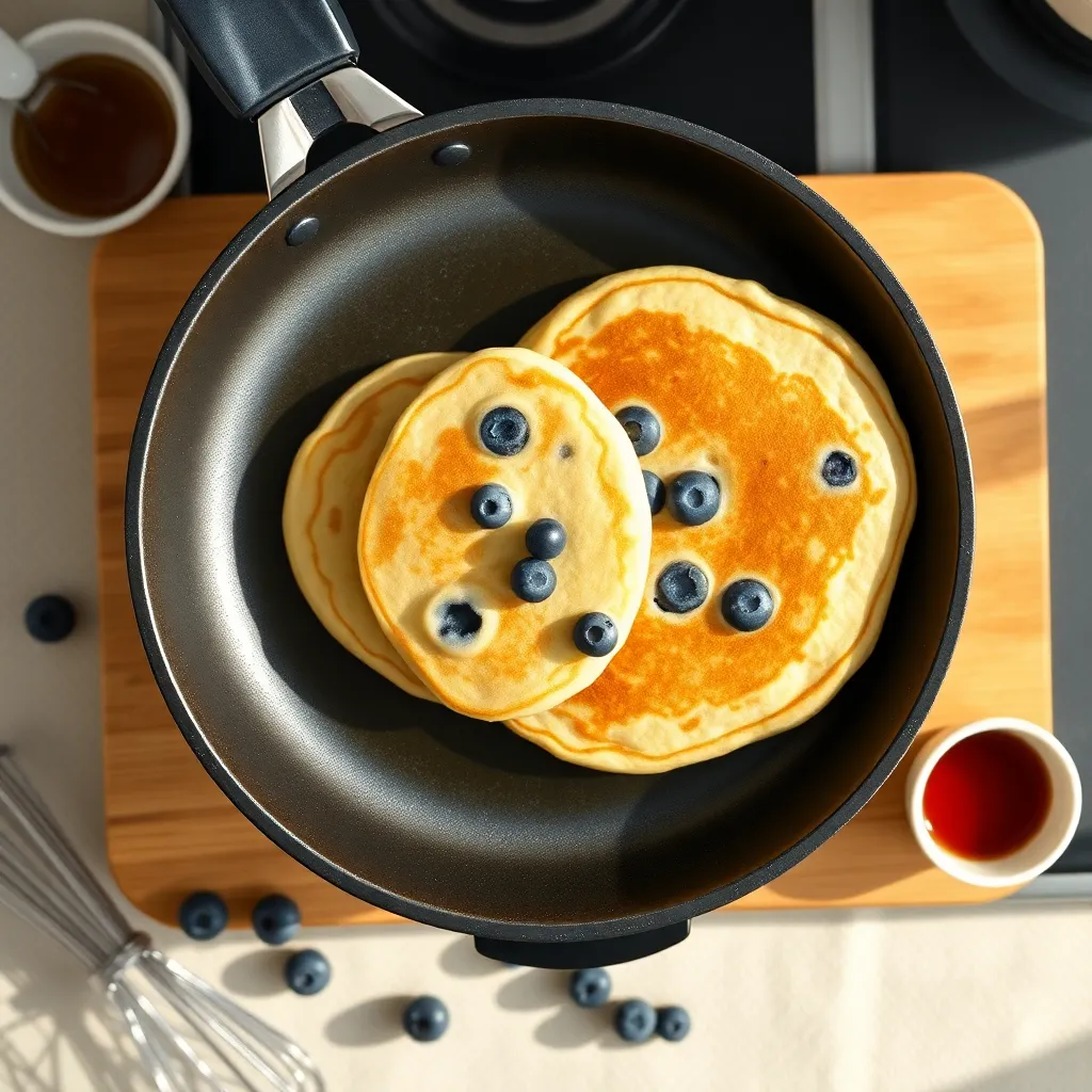 best buckwheat blueberry pancake recipe - Pancake Recipe Step Image