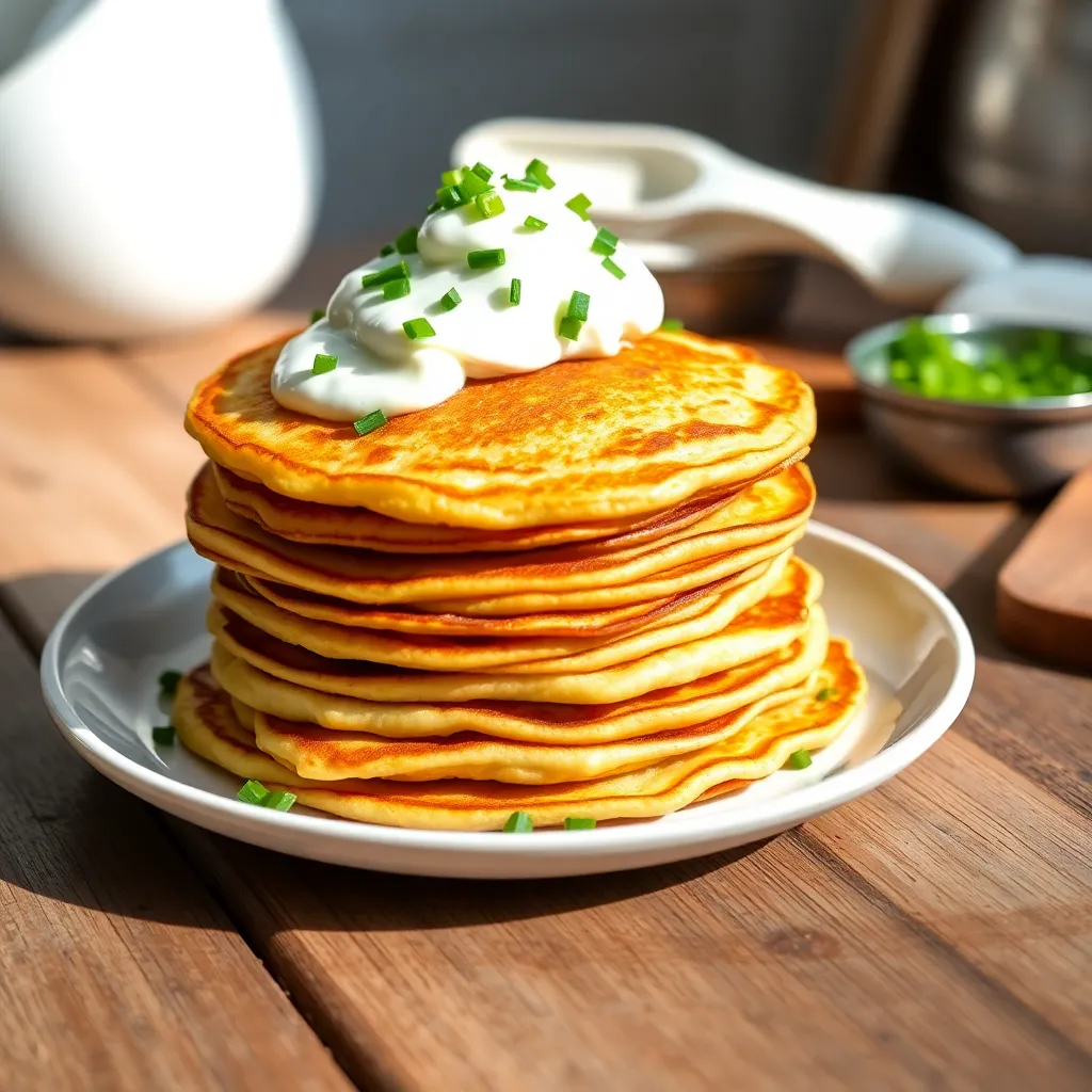 savory pancake recipe - Pancake Recipe Step Image