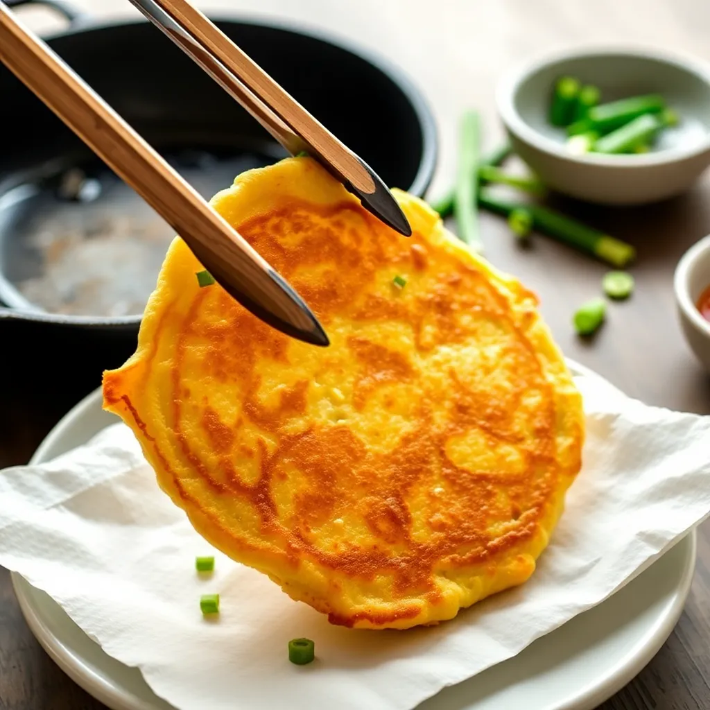 korean scallion pancake recipe - Pancake Recipe Step Image