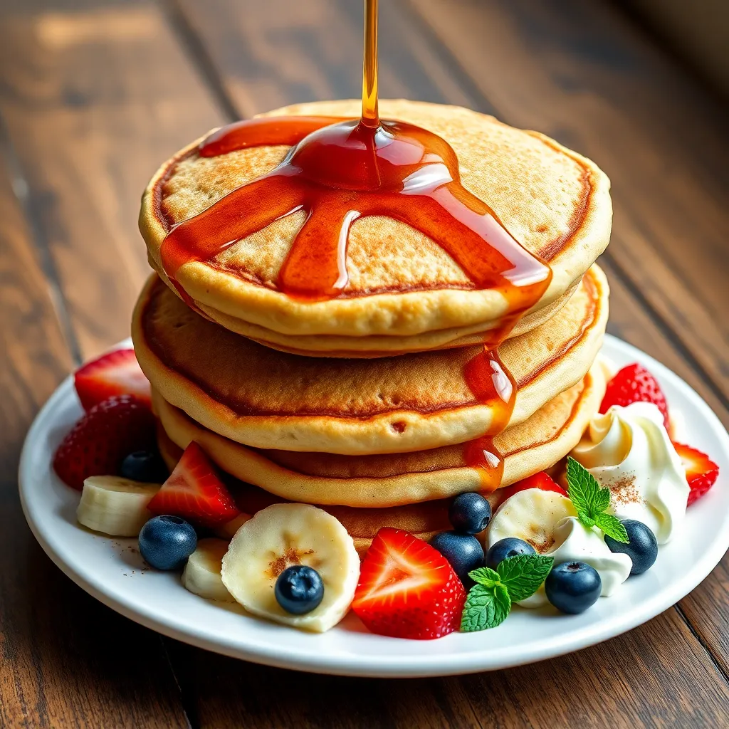 denny's 9 grain pancake recipe - Pancake Recipe Step Image