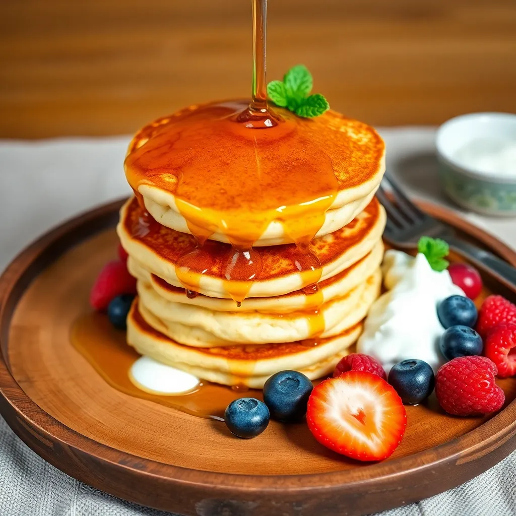 pancake recipe without baking powder and butter - Pancake Recipe Step Image