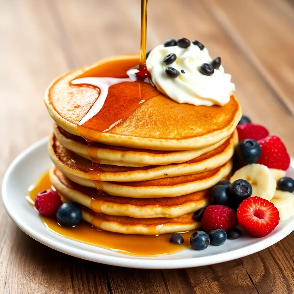 sweet pancake recipe - Serving Pancakes