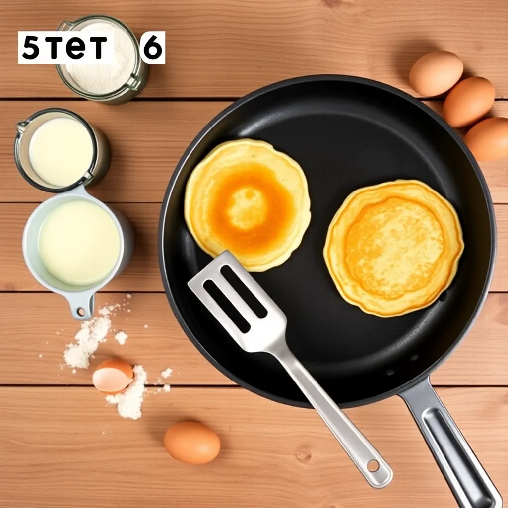 buttermilk pancake recipe no butter - Pancake Recipe Step Image