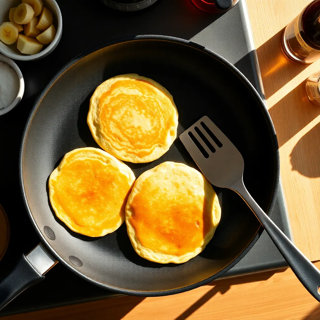 coconut flour banana pancakes recipe - Pancake Recipe Step Image