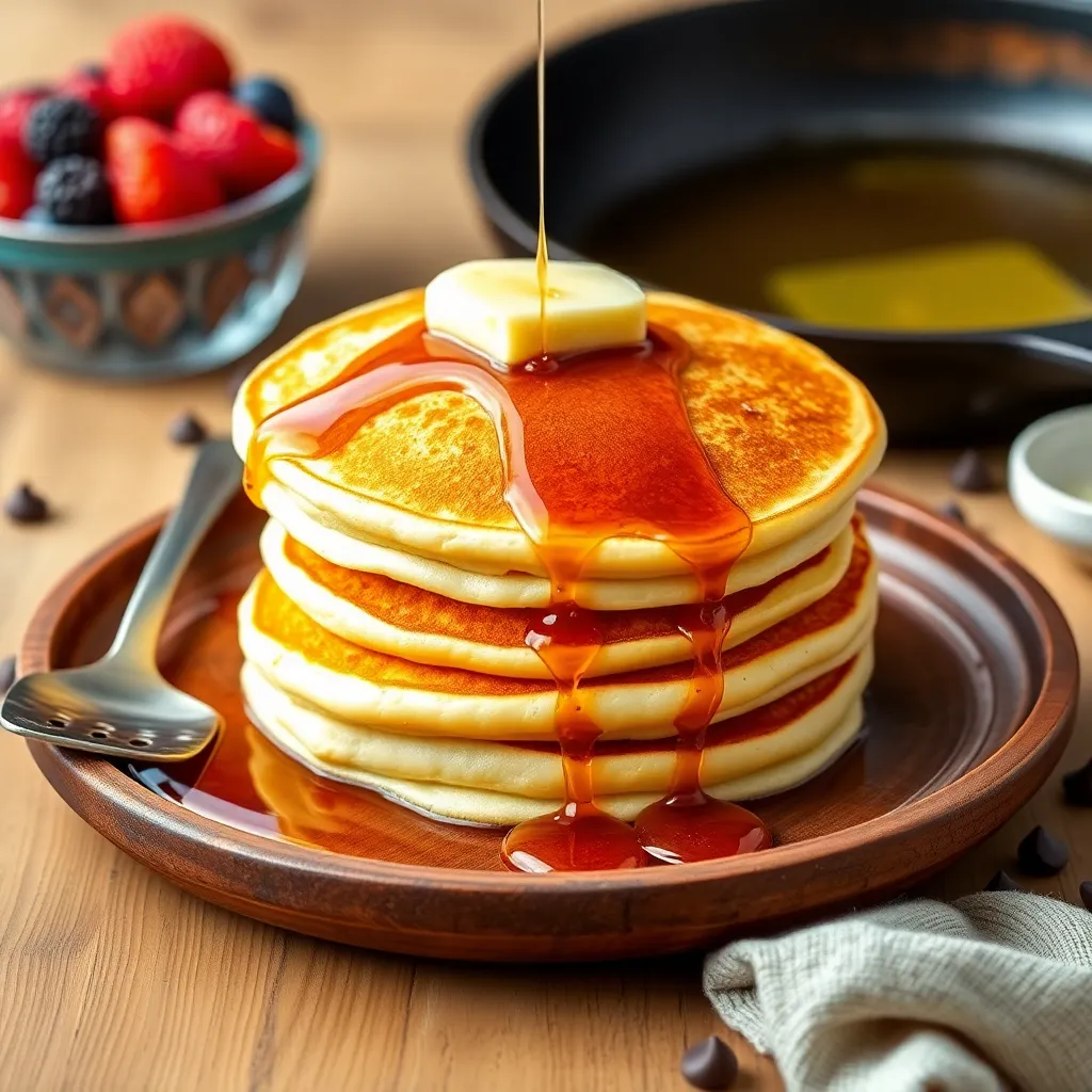 pancake recipe fluffy for one - Pancake Recipe Step Image