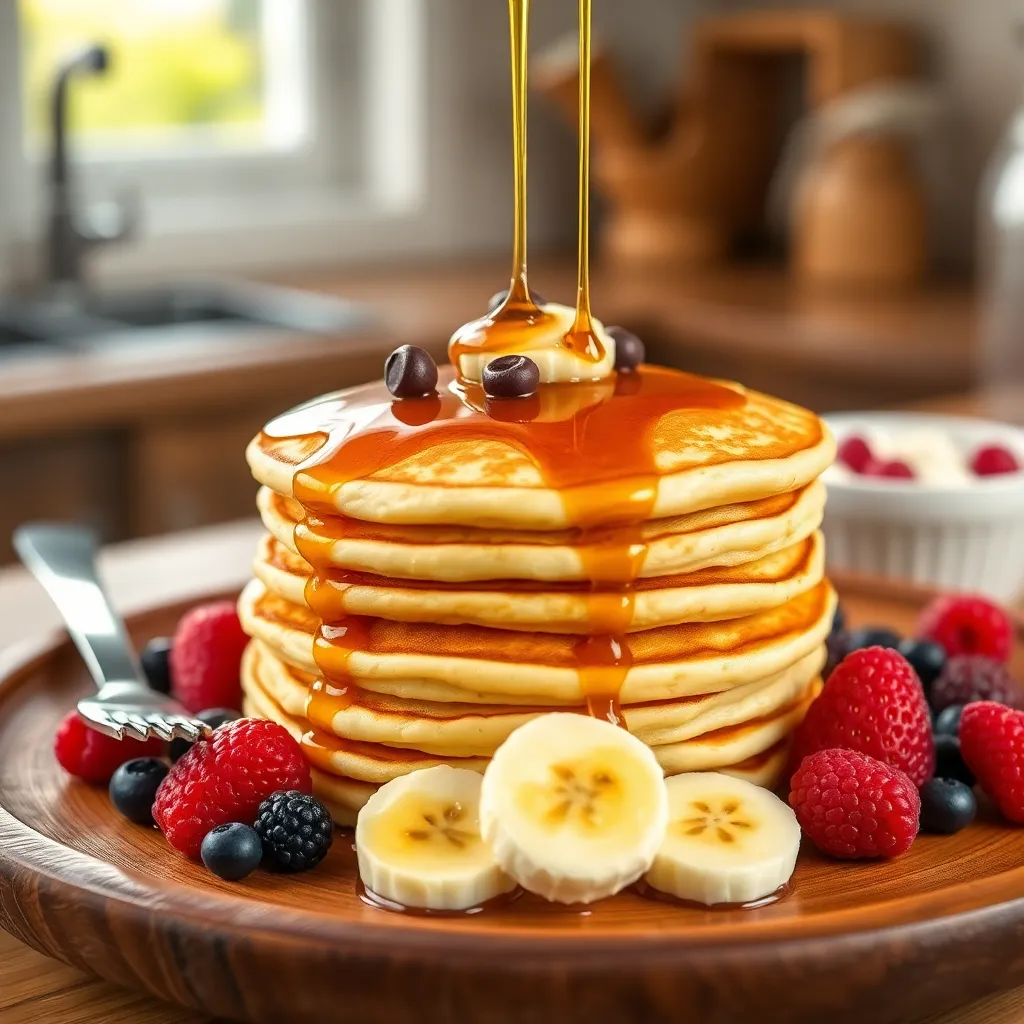 pancake recipe without eggs for one - Pancake Recipe Step Image