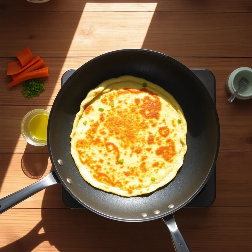 korean vegetable pancake recipe - Pancake Recipe Step Image