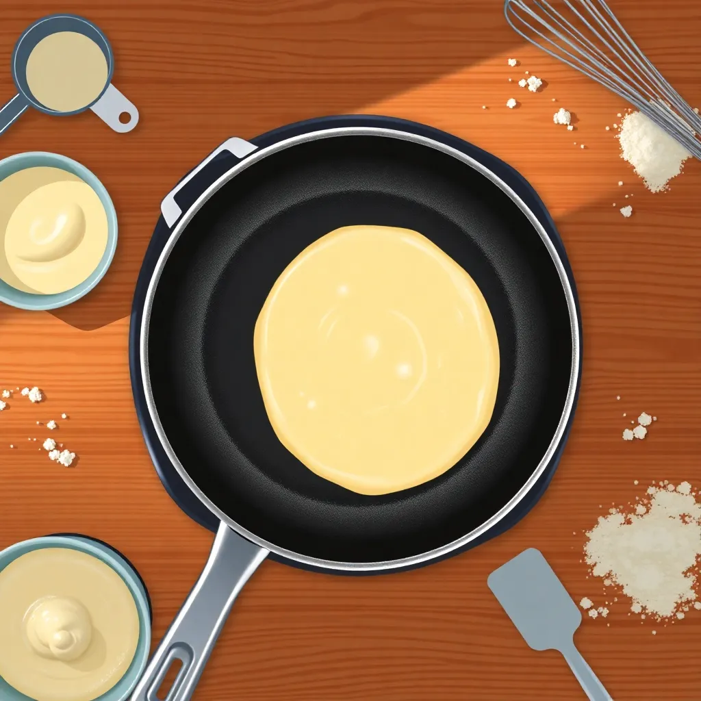 egg free pancake recipe - Pancake Recipe Step Image