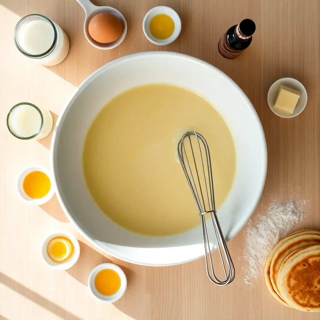 pancake recipe using buttermilk - Pancake Recipe Step Image