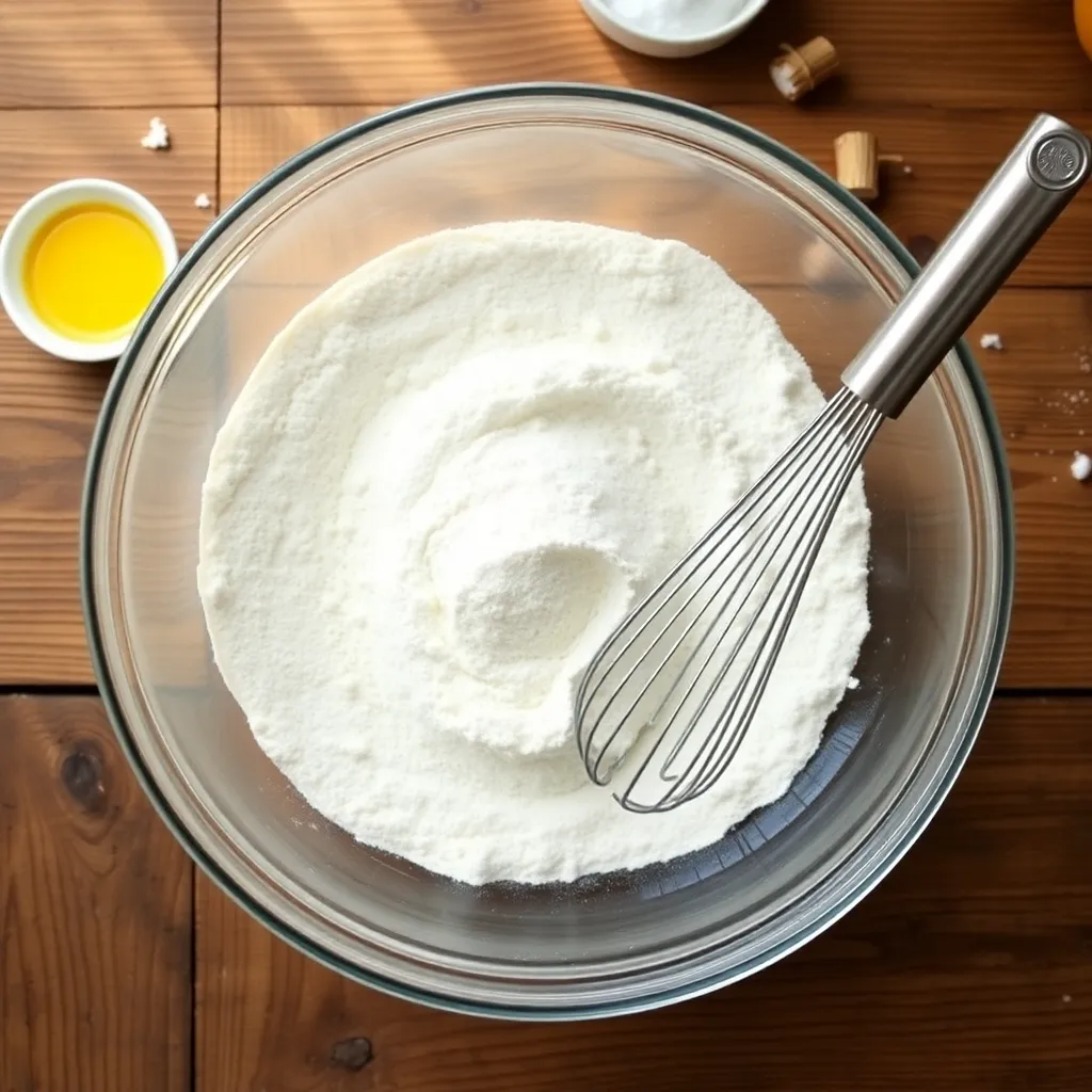 swedish pancake recipe - Mixing Dry Ingredients