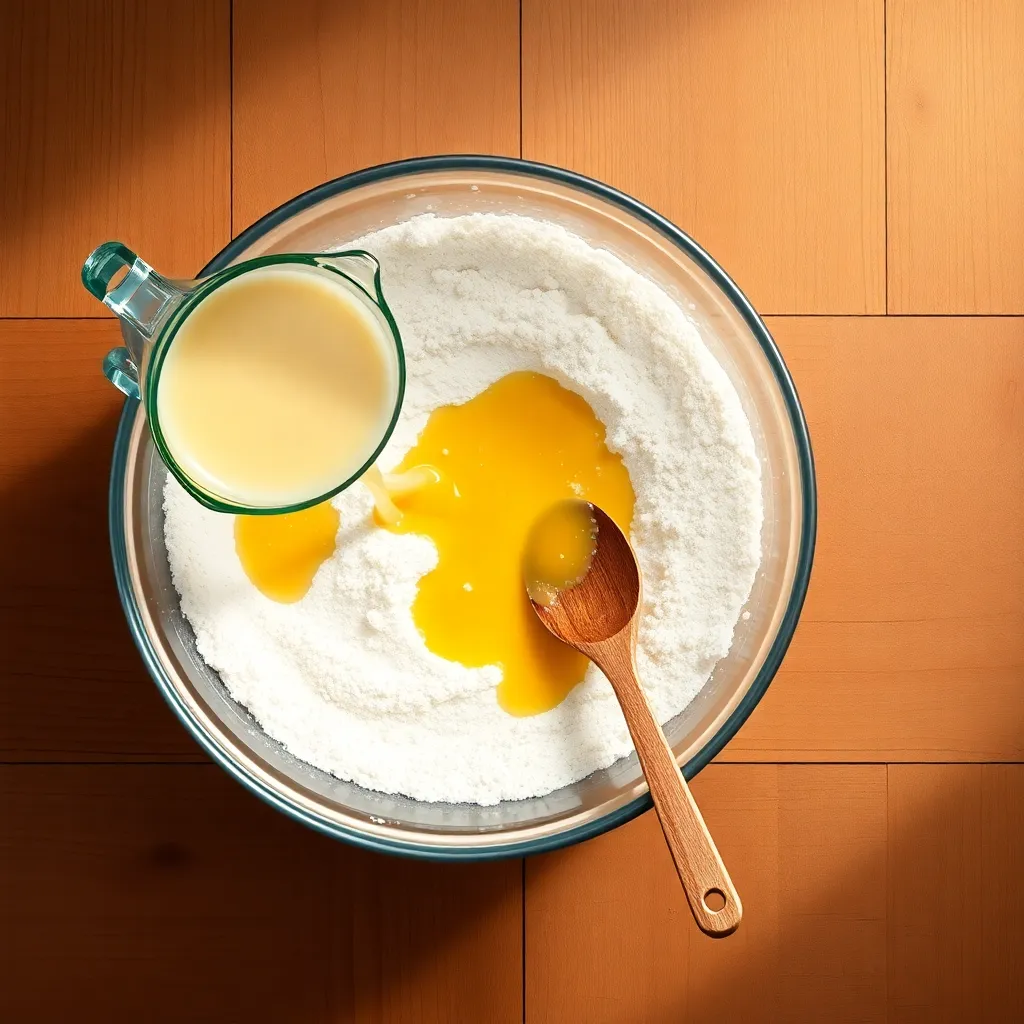 pancake recipe for two - Step 1: Combine Ingredients