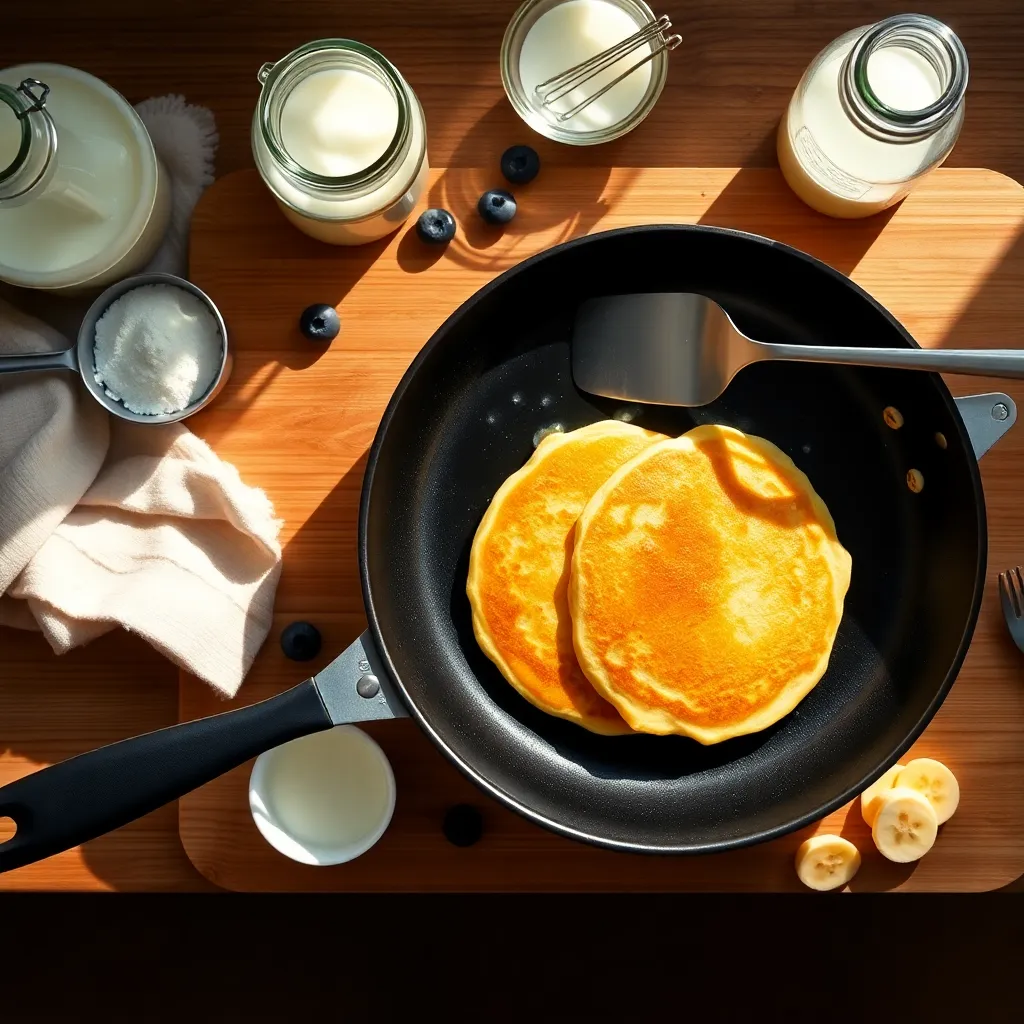 pancake recipe with self rising flour and buttermilk - Step 7