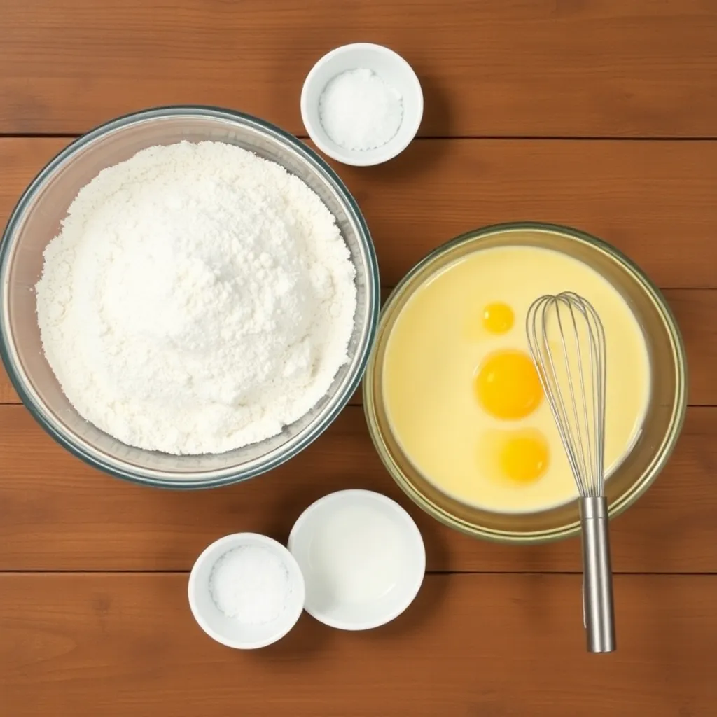 easy pancake recipe with self rising flour - Step 1