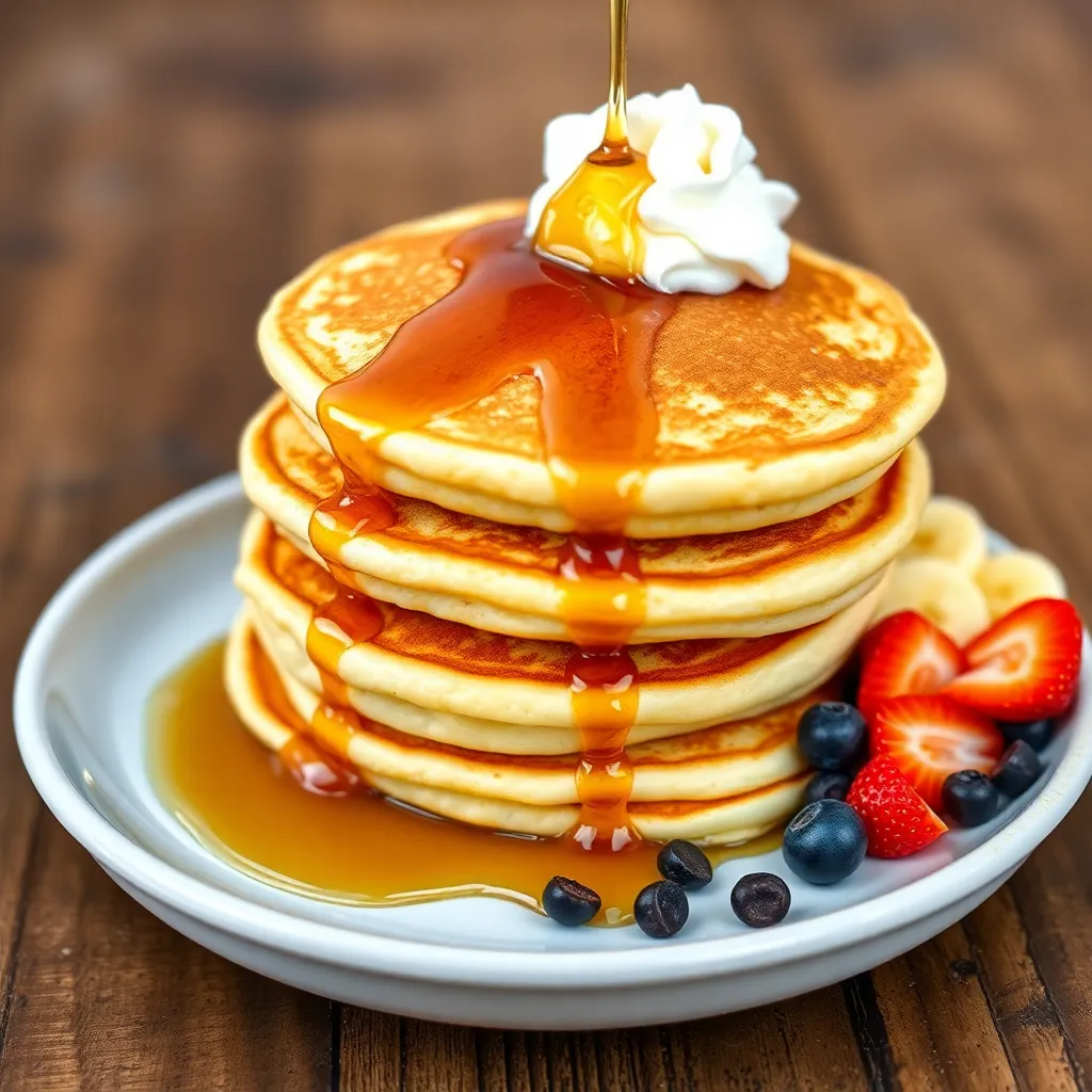 recipe pancakes - Pancake Recipe Step Image