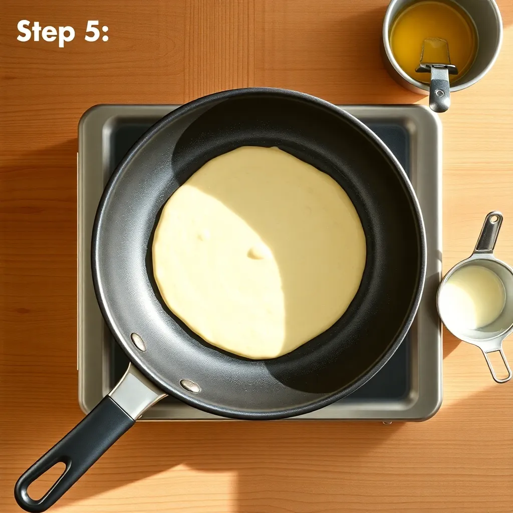 pancake recipe no milk no vanilla. - Pancake Recipe Step Image