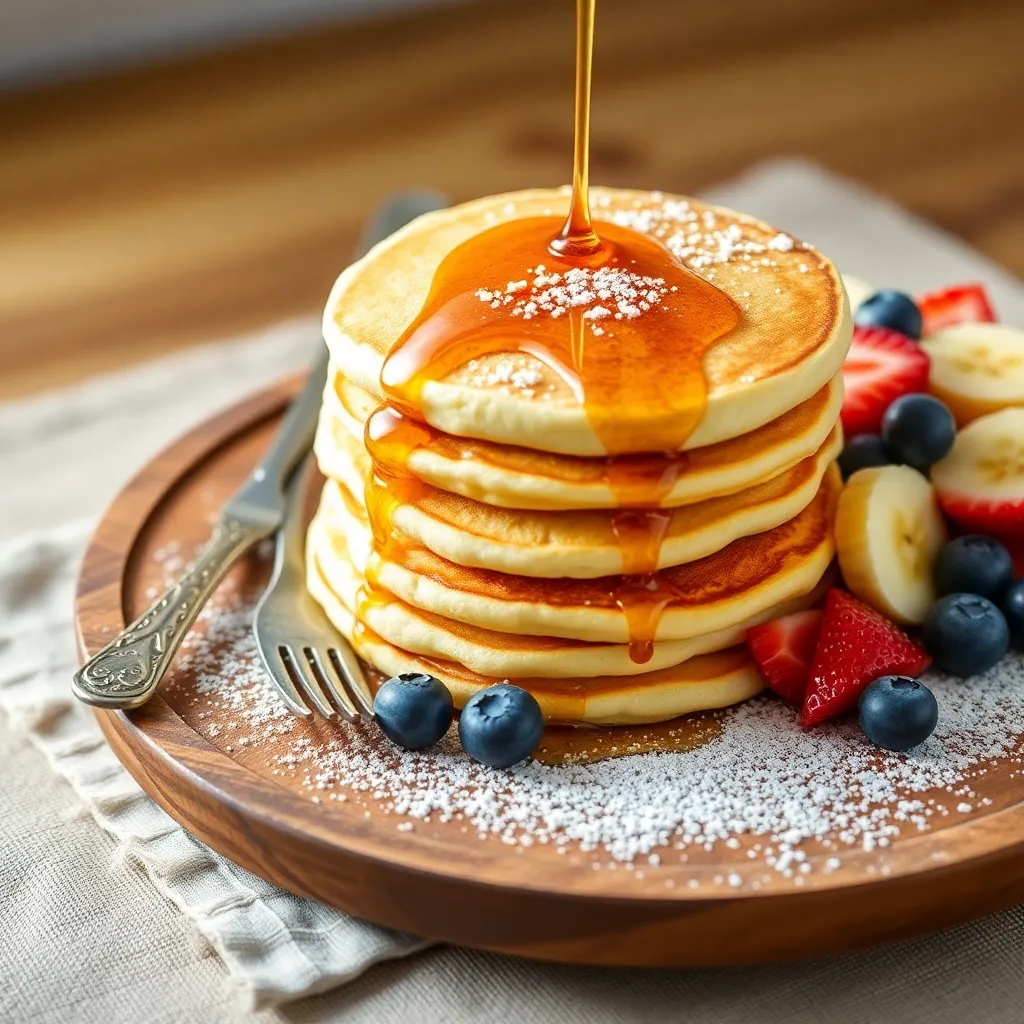 pancake recipe without eggs and baking powder - Pancake Recipe Step Image