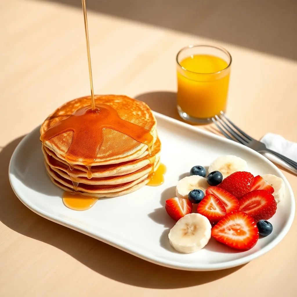 healthy breakfast pancake recipe - Pancake Recipe Step Image