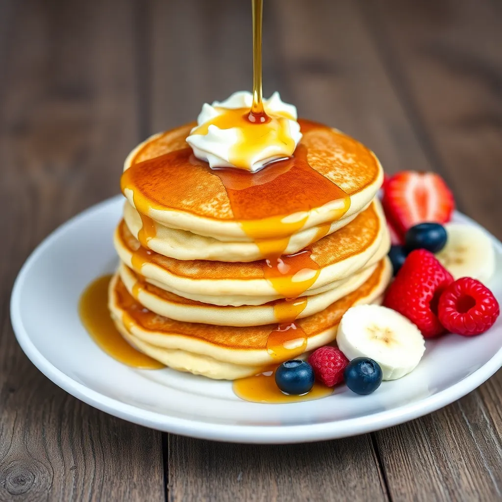 how to make pancakes from scratch recipe - Pancake Recipe Step Image