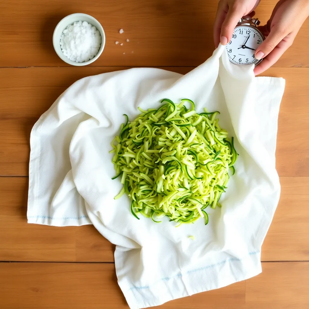 zucchini pancakes recipe - Remove Excess Moisture