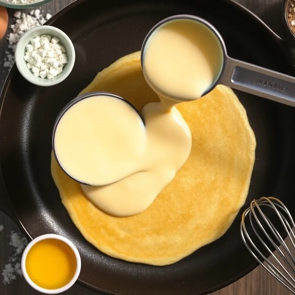 fluffy pancake recipe easy - Pancake Recipe Step Image