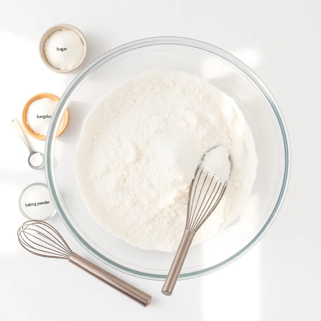 sweet pancake recipe - Mixing Dry Ingredients