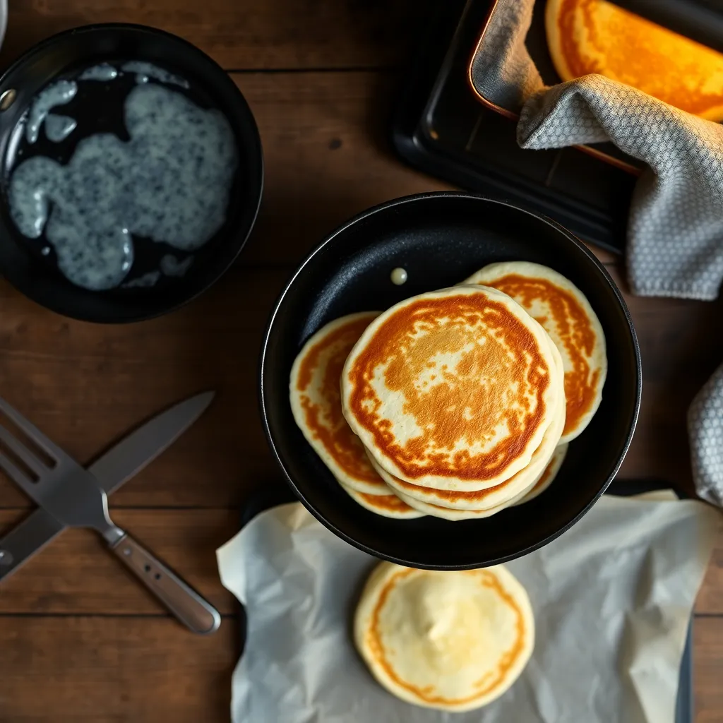 flat pancake recipe - Keeping Warm