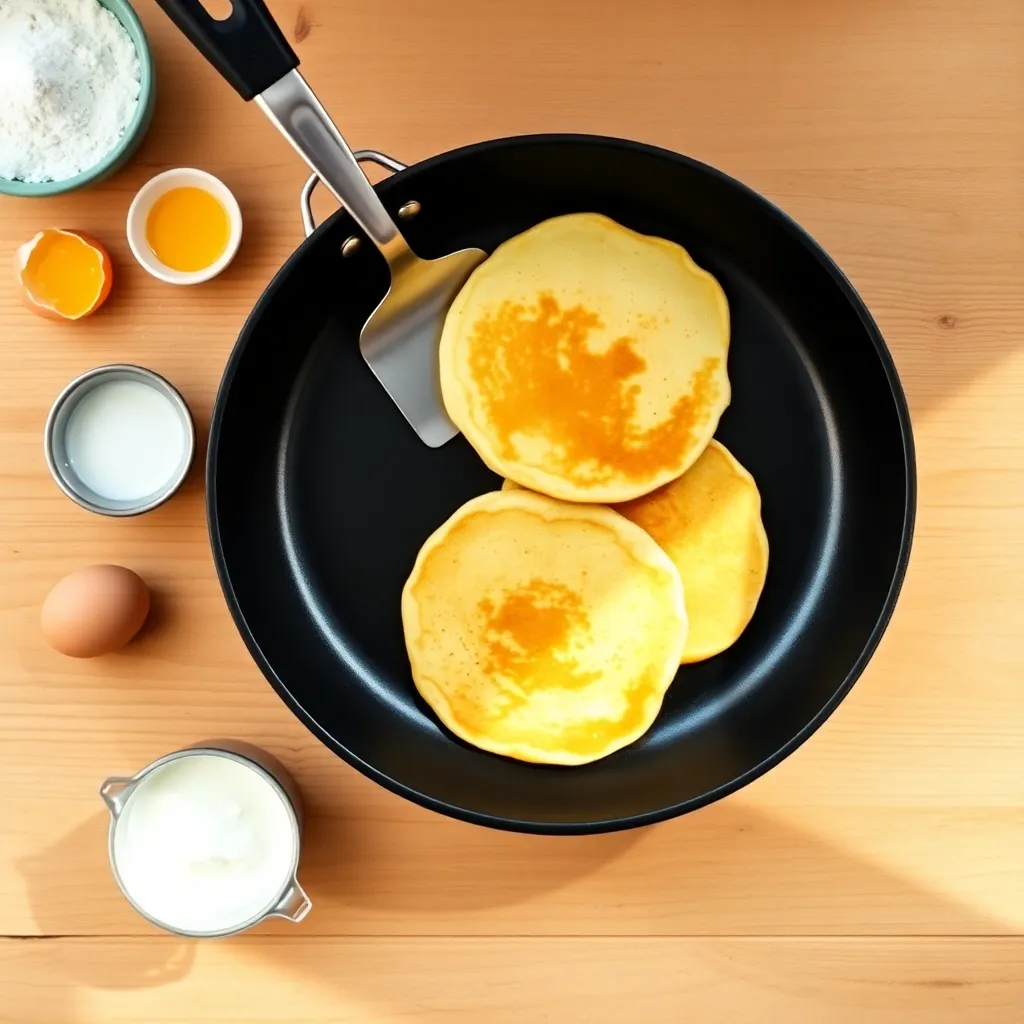 pancake recipe no butter no baking powder - Pancake Recipe Step Image