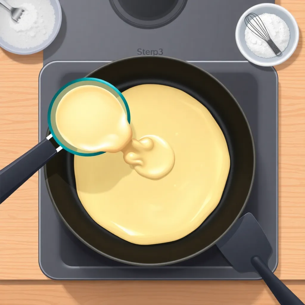 easiest pancake recipe - Pancake Recipe Step Image