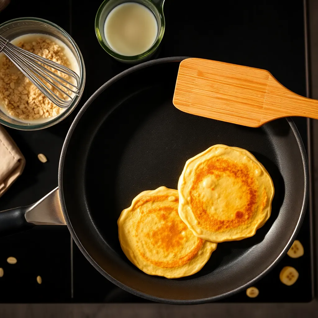 pancake recipe without eggs and flour - Cook Until Bubbles Form