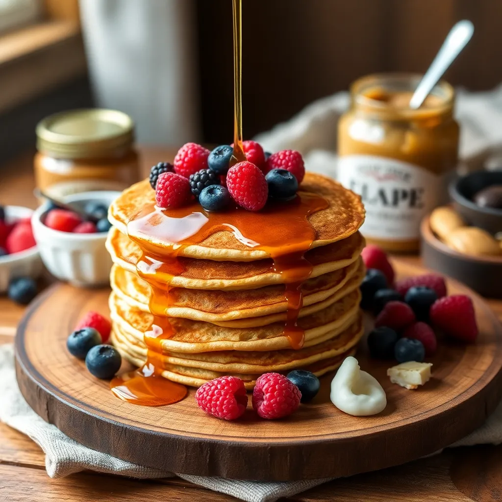 oat flour pancakes recipe - Pancake Recipe Step Image