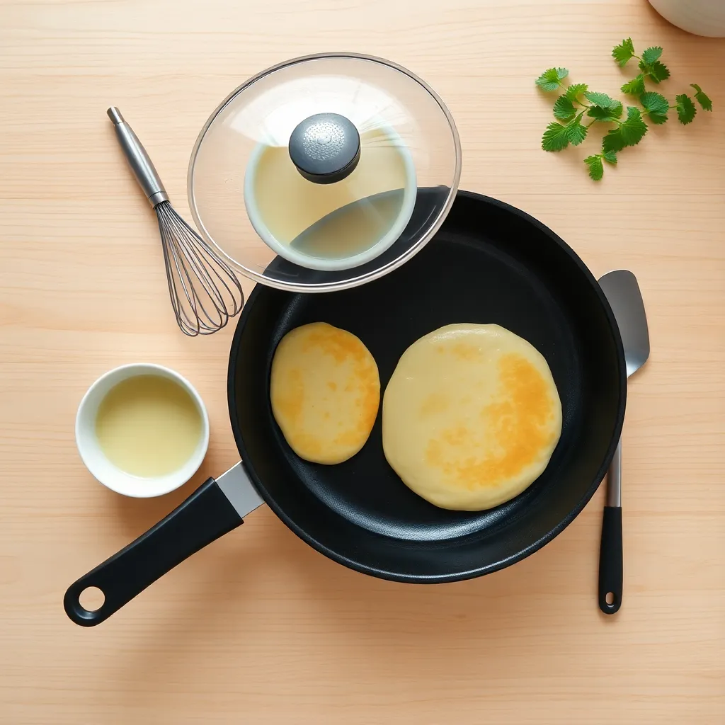 japanese fluffy pancakes recipe - Pancake Recipe Step Image