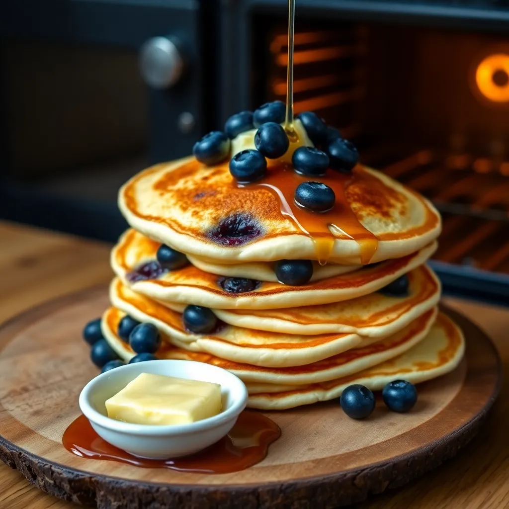 blueberry pancake recipe with self rising flour - Pancake Recipe Step Image