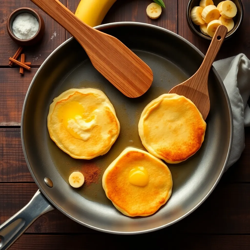 banana egg pancake recipe - Pancake Recipe Step Image