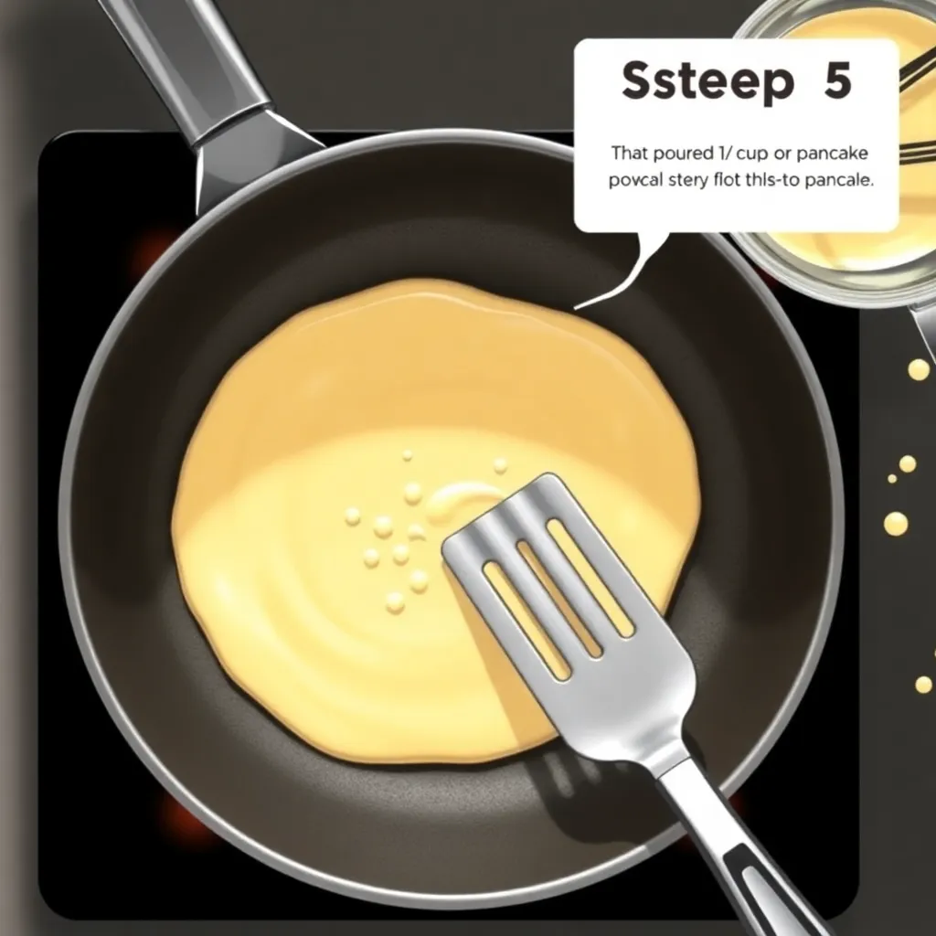 pancake recipe without baking powder uk - Pancake Recipe Step Image