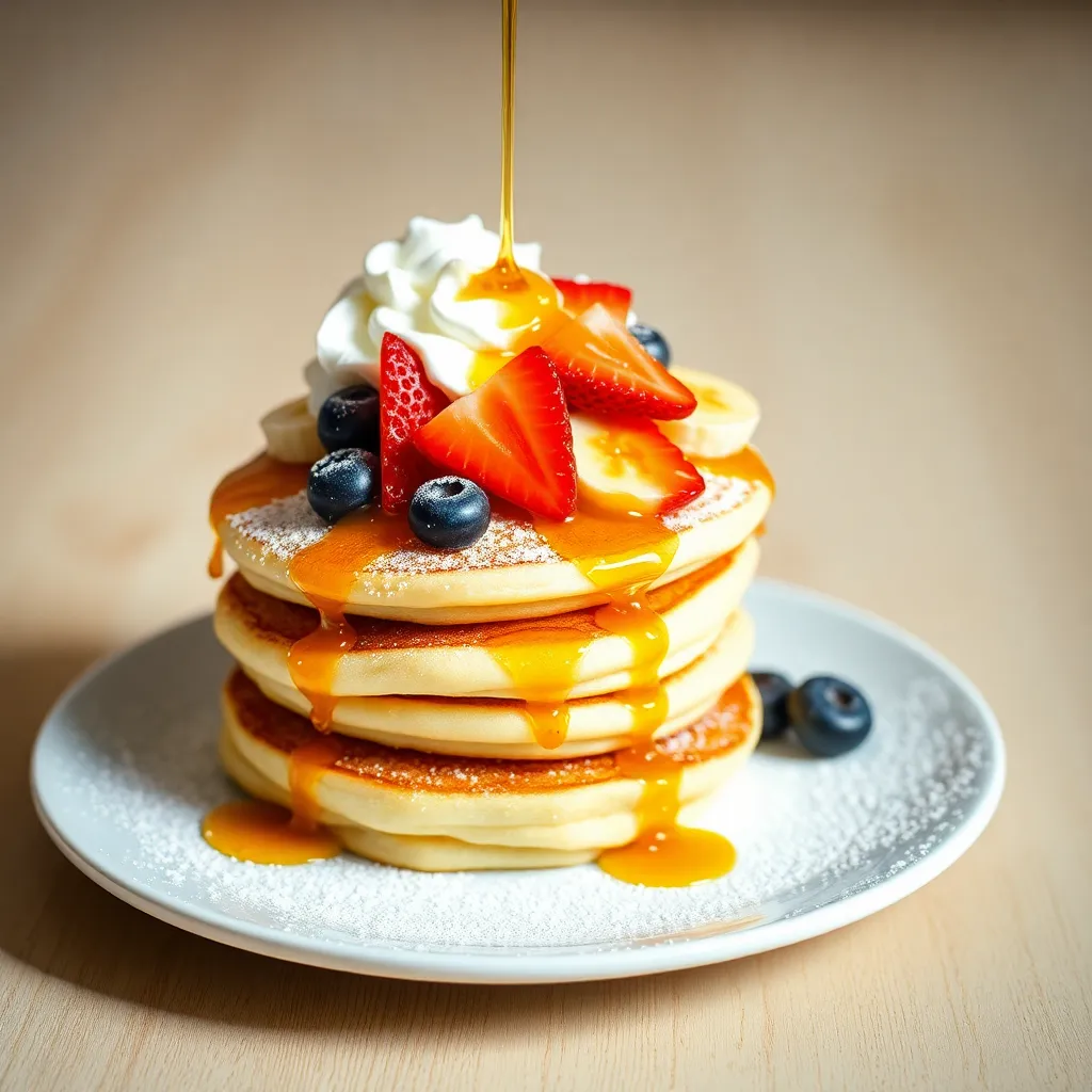 japan fluffy pancakes recipe - Pancake Recipe Step Image