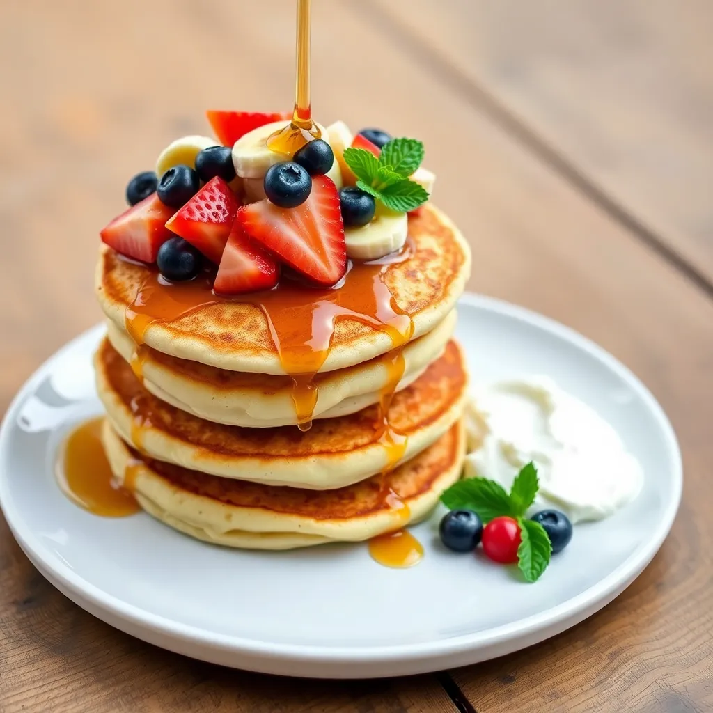 low calorie pancakes recipe - Pancake Recipe Step Image