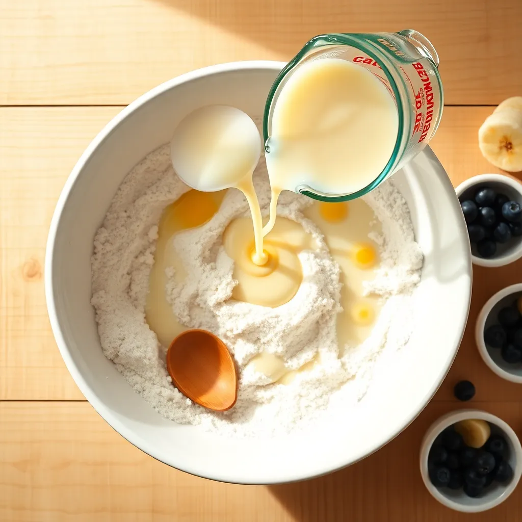 pancake recipe without baking powder - Step 3