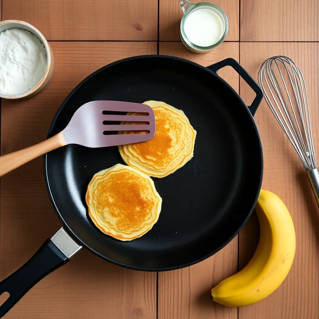 pancake recipe without eggs and butter - Pancake Recipe Step Image