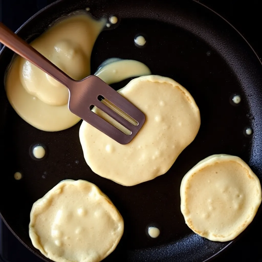 oat flour pancakes recipe - Pancake Recipe Step Image