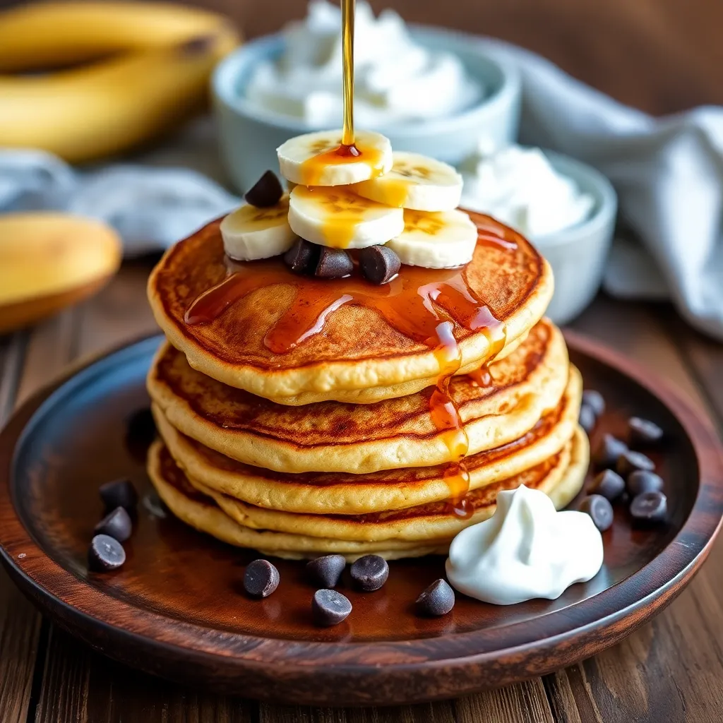 peanut butter pancakes recipe - Pancake Recipe Step Image