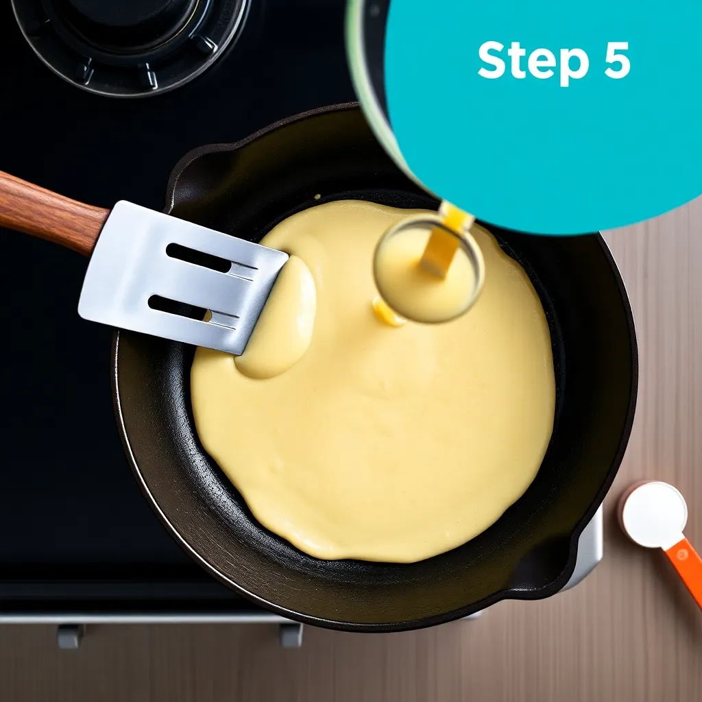 pancake recipe no butter - Pancake Recipe Step Image