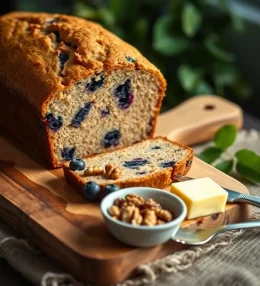 Moist & Fluffy Banana Blueberry Bread