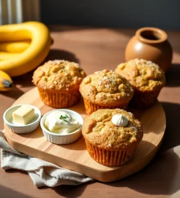 Moist Banana Bread Muffins