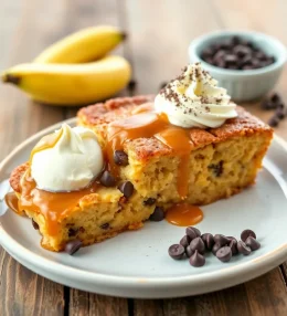 Delicious Banana Bread Pudding