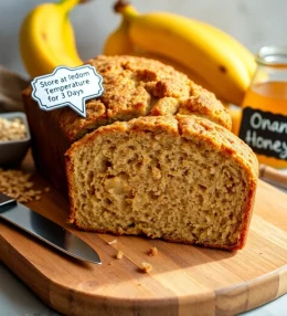 Healthy Banana Oat Bread