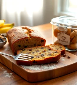 Classic Banana Bread with Melted Butter