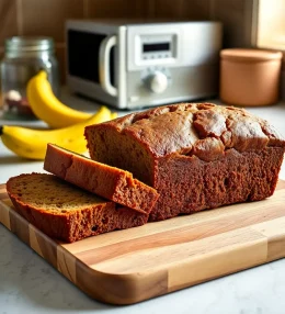 Healthy Banana Bread with Coconut Oil