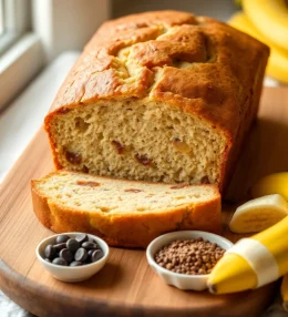 Moist Banana Bread with Mayo