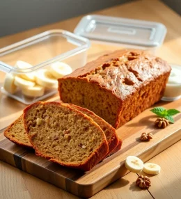 Healthy Banana Bread with Yogurt